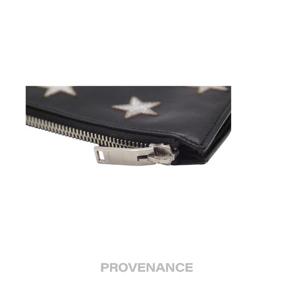 🔴 Saint Laurent Paris SLP Stars Zip Pochette Jour - Black - Picture 6 of 9